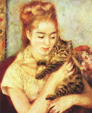 Woman with a Cat
